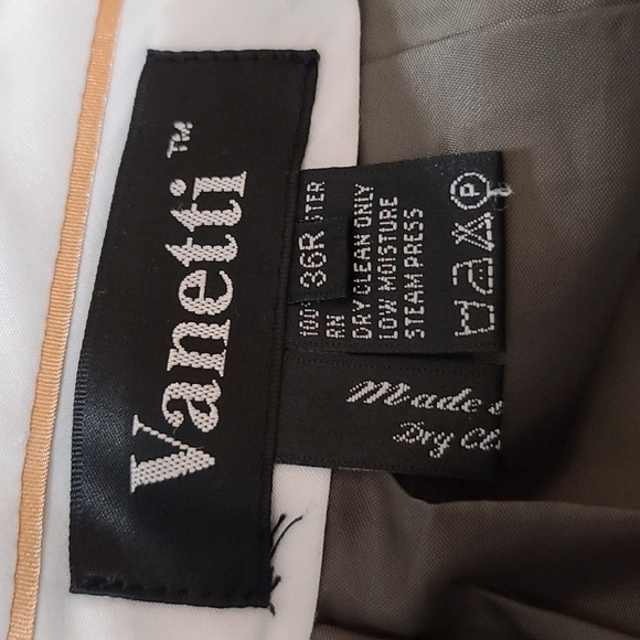 Vanetti George Martin Collection Mens 3 Pc Suit Sage Green/Paisley/Gold 42R READ - Picture 12 of 16